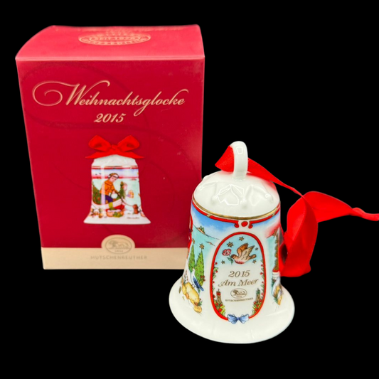 Hutschenreuther Weihnachtsglocke: 2015 Am Meer - neu und in OVP (15295400476996)