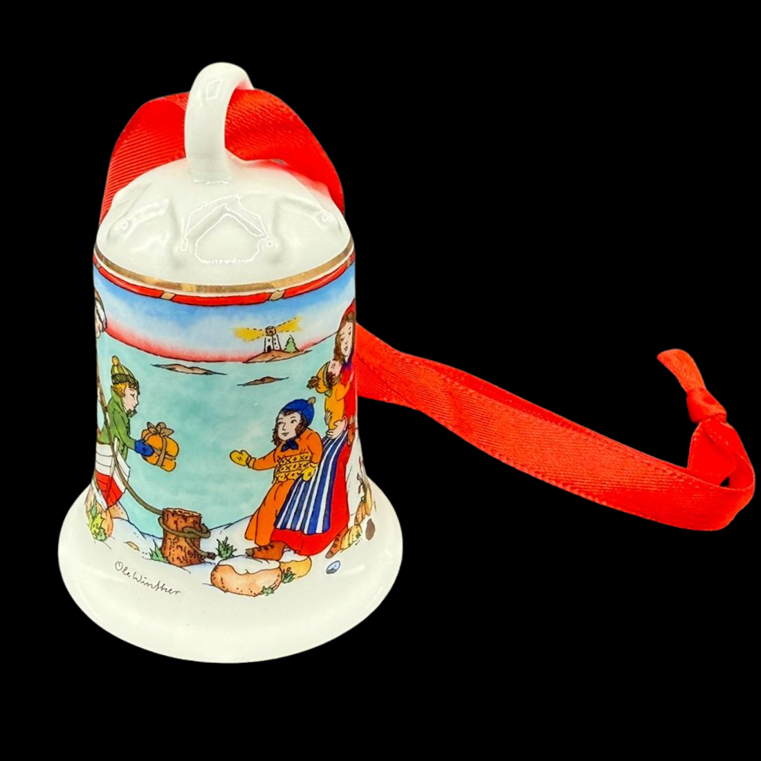 Hutschenreuther Weihnachtsglocke: 2015 Am Meer - neu und in OVP (15295400476996)