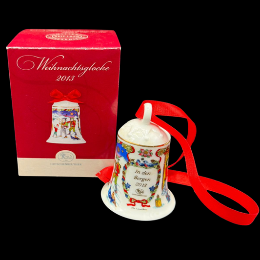 Hutschenreuther Weihnachtsglocke: 2013 In den Bergen - neu und in OVP (15295399362884)