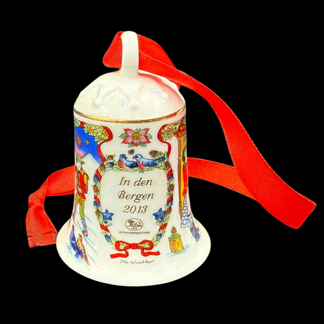 Hutschenreuther Weihnachtsglocke: 2013 In den Bergen - neu und in OVP (15295399362884)
