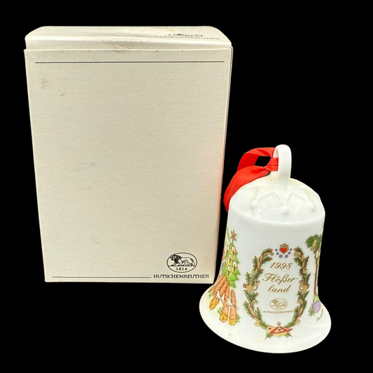 Hutschenreuther Weihnachtsglocke: 1998 Flößerland - neu und in OVP (15295428329796)