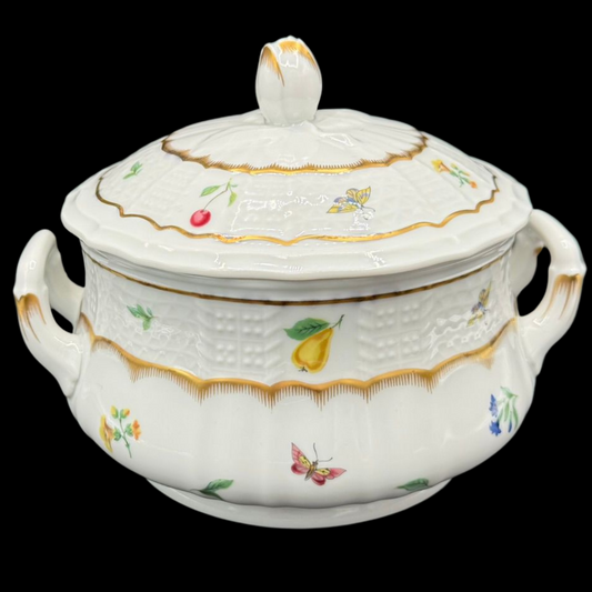 Villeroy & Boch / Heinrich Bel Campo: Terrine / Suppenterrine / Ragoutschüssel mit Deckel, mittel (15295765381444)