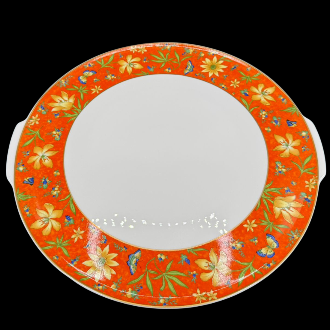 Villeroy & Boch Celine / Selina: Tortenplatte / Kuchenplatte mit Griffe (15299375595844)