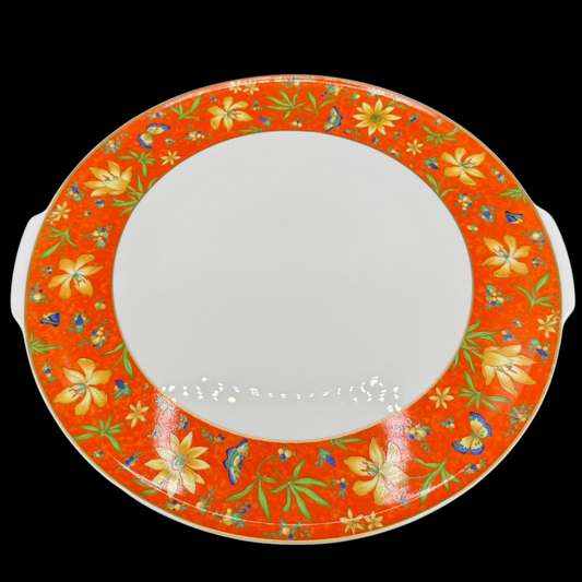 Villeroy & Boch Celine / Selina: Tortenplatte / Kuchenplatte mit Griffe (15299375595844)