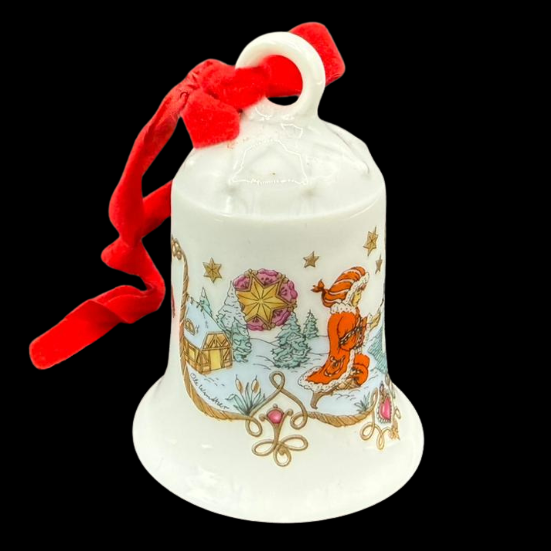 Hutschenreuther Weihnachtsglocke: 1983 Marschland - neu und in OVP (15295406440772)