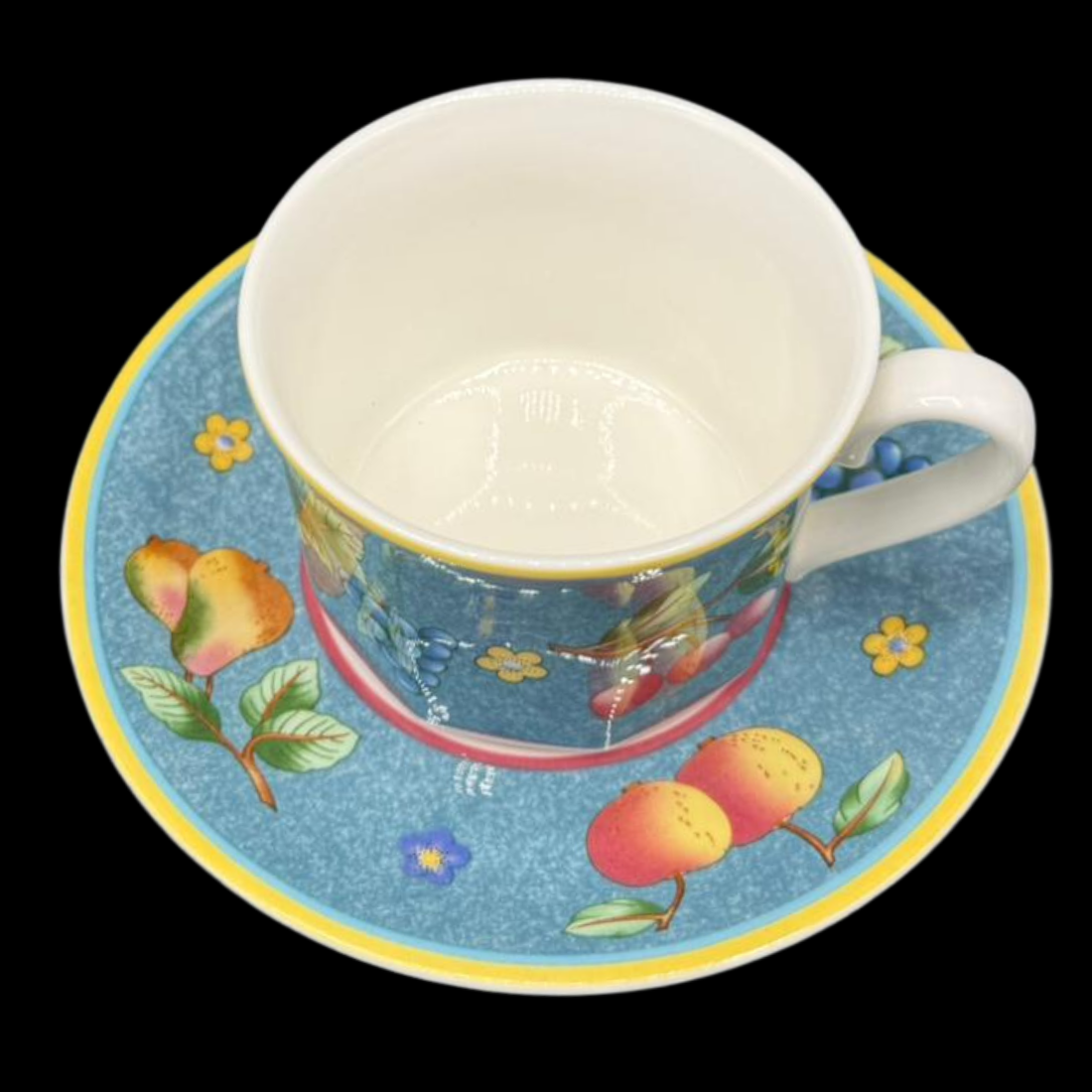 Villeroy & Boch Biella: Mokkatasse / Espressotasse mit Unterteller (15297119977796) (15314778652996)