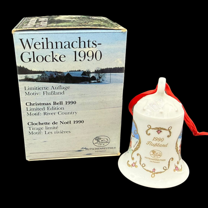 Hutschenreuther Weihnachtsglocke: 1990 - neu und in OVP (15297337786692)