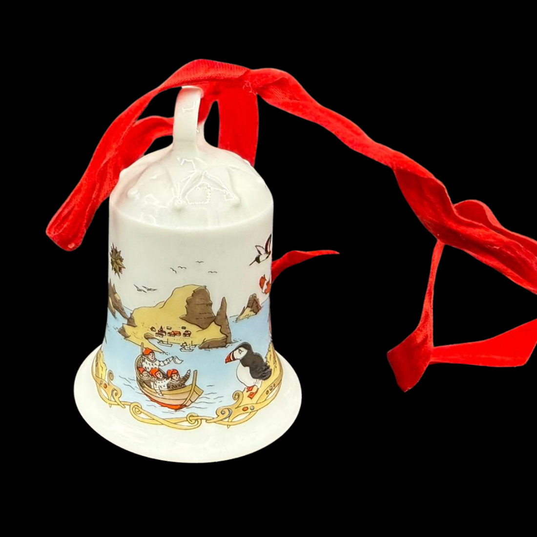 Hutschenreuther Weihnachtsglocke: 1989 - neu und in OVP (15297334870340)