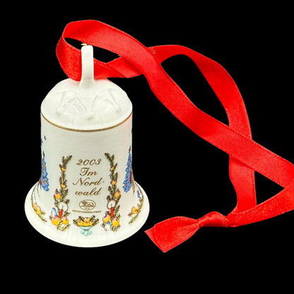 Hutschenreuther Weihnachtsglocke: 2003 Im Nordwald - neu und in OVP (8545196343620)