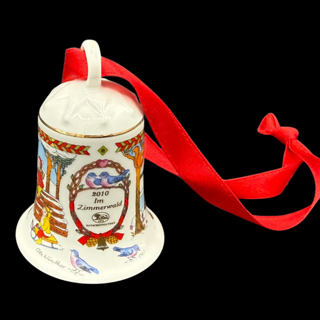 Hutschenreuther Weihnachtsglocke: 2010 Zimmerwald - neu und in OVP (8545228751172)