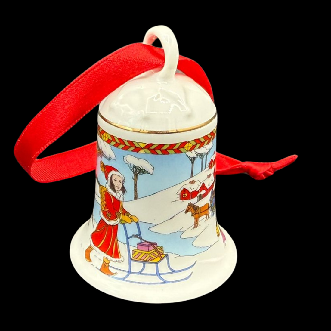 Hutschenreuther Weihnachtsglocke: 2010 Zimmerwald - neu und in OVP (8545228751172)