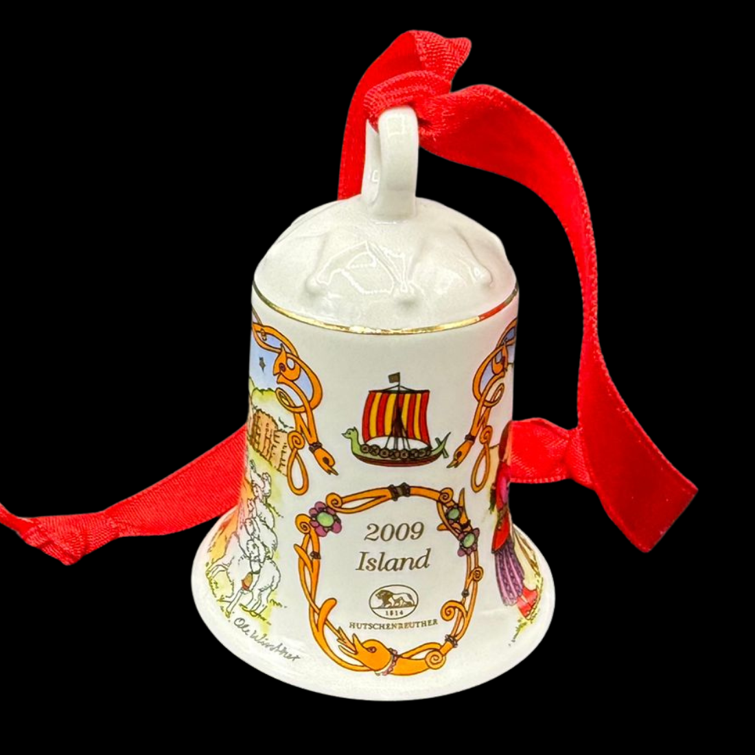 Hutschenreuther Weihnachtsglocke: 2009 Island - neu und in OVP (8545219871044)