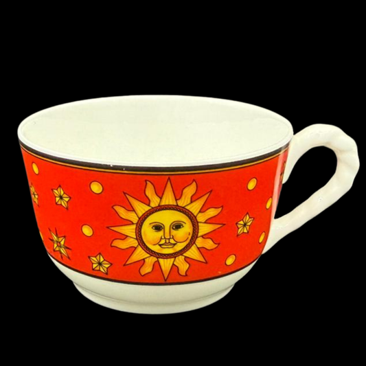 Villeroy & Boch Paloma Picasso Sun, Moon and Stars: Teetasse / Tasse rot (7120803954825)