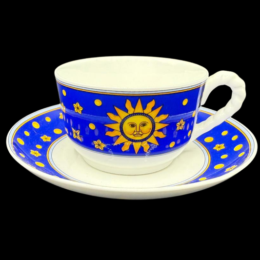 Villeroy & Boch Paloma Picasso Sun Moon and Stars: Teetasse mit Ut blau - neuwertig (7120726032521)