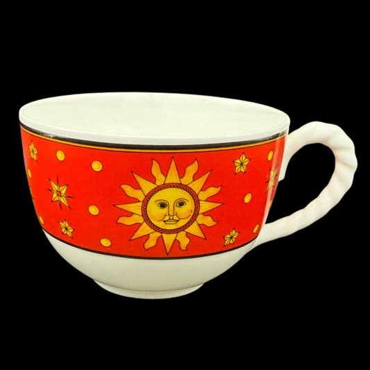 Villeroy & Boch Paloma Picasso Sun, Moon and Stars: Jumbotasse - rot (15316854899012)