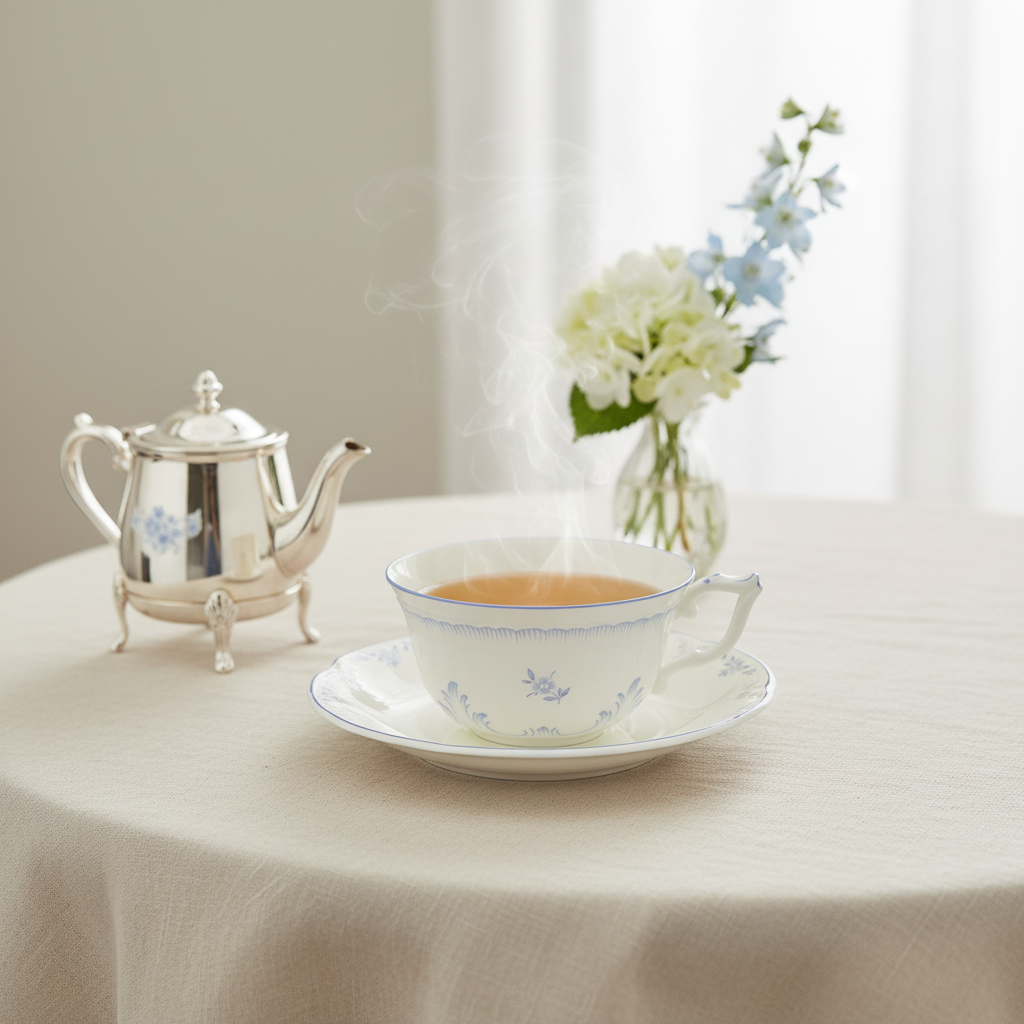 Villeroy & Boch Vienna: Teetasse / Tasse mit Unterteller - neuwertig
