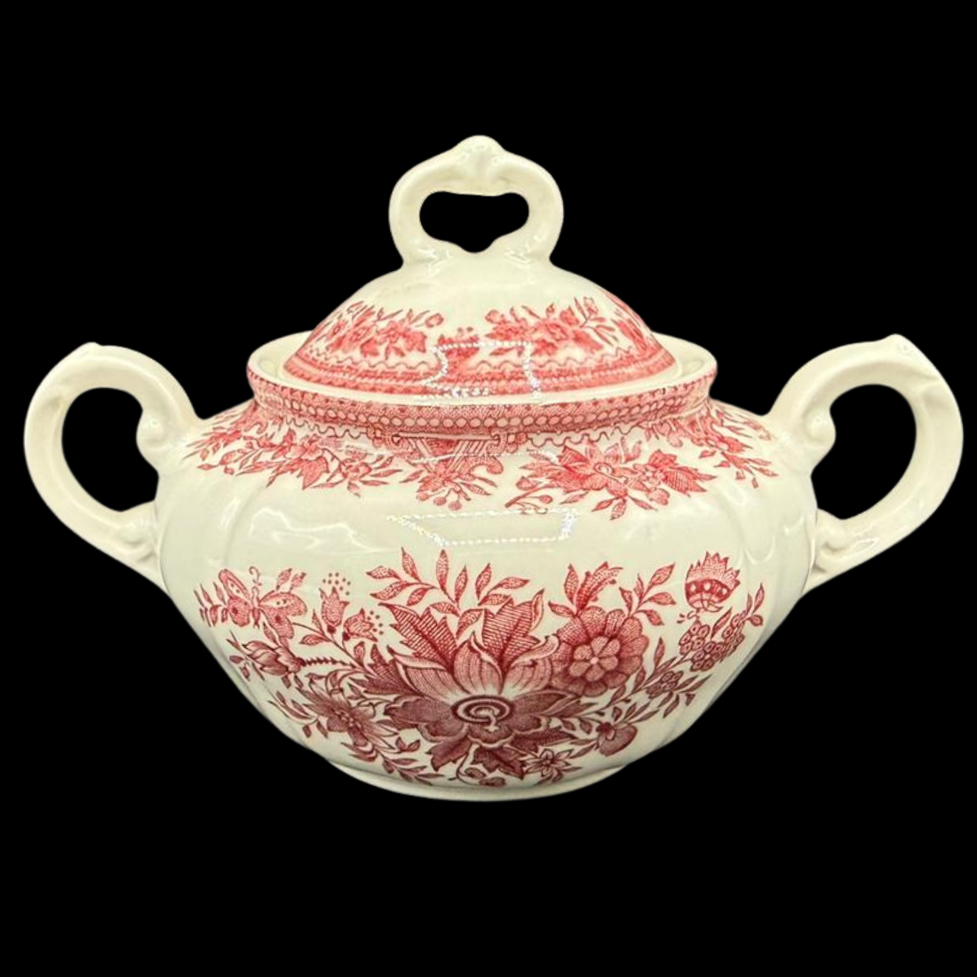 Villeroy & Boch Fasan rot: Zuckerdose mit Deckel