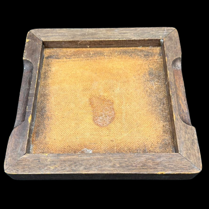 Villeroy & Boch Wildrose: Untersetzer / Fliese mit Holzumrandung - gebraucht