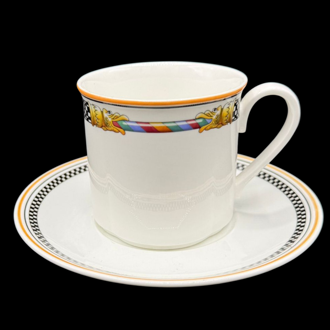 Villeroy & Boch Ornamento: Frühstückstasse / Tasse mit Unterteller – Porzellanladen Gabi Schmitt