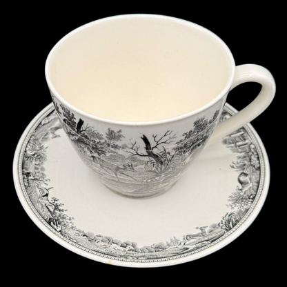 Villeroy & Boch Artemis: Jumbotasse / Frühstückstasse / Cappuccinotasse mit Unterteller