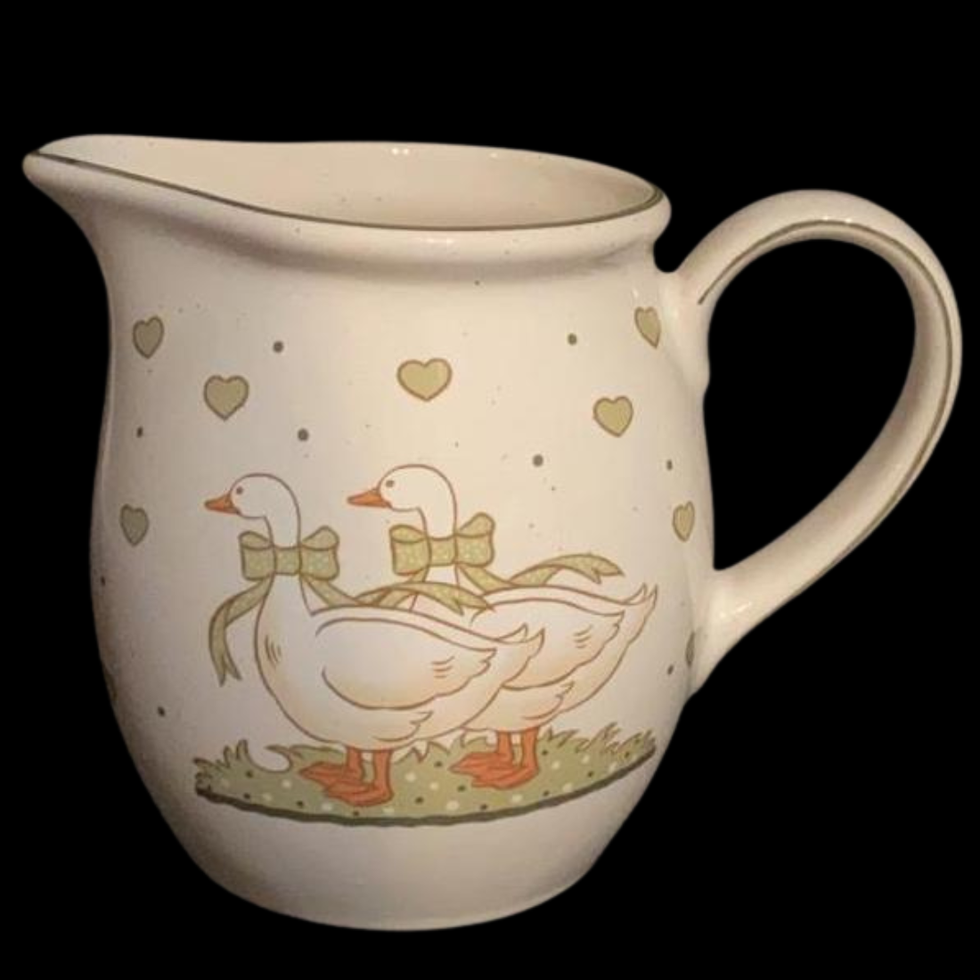 Pfalzkeramik Gänseglück: Krug / Saftkrug / Kanne - ca 14 cm hoch