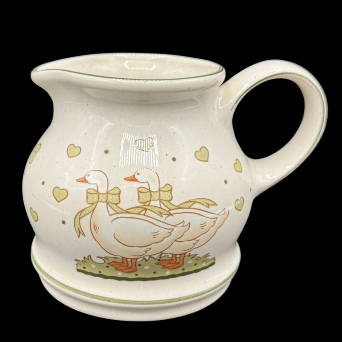 Pfalzkeramik Gänseglück: Krug / Saftkrug / Kanne - ca 11,5 cm hoch