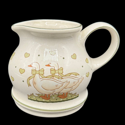 Pfalzkeramik Gänseglück: Krug / Saftkrug / Kanne - ca 11,5 cm hoch