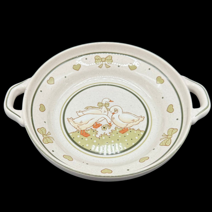 Pfalzkeramik Gänseglück: Schale mit Griffen