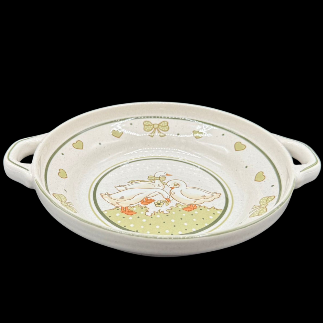 Pfalzkeramik Gänseglück: Schale mit Griffen