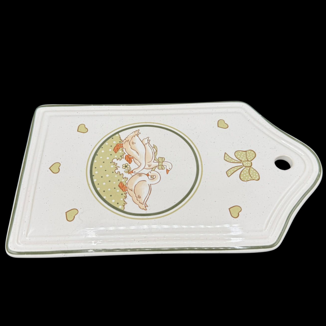 Pfalzkeramik Gänseglück: Brettchen / Frühstücksbrettchen / Porzellanbrettchen