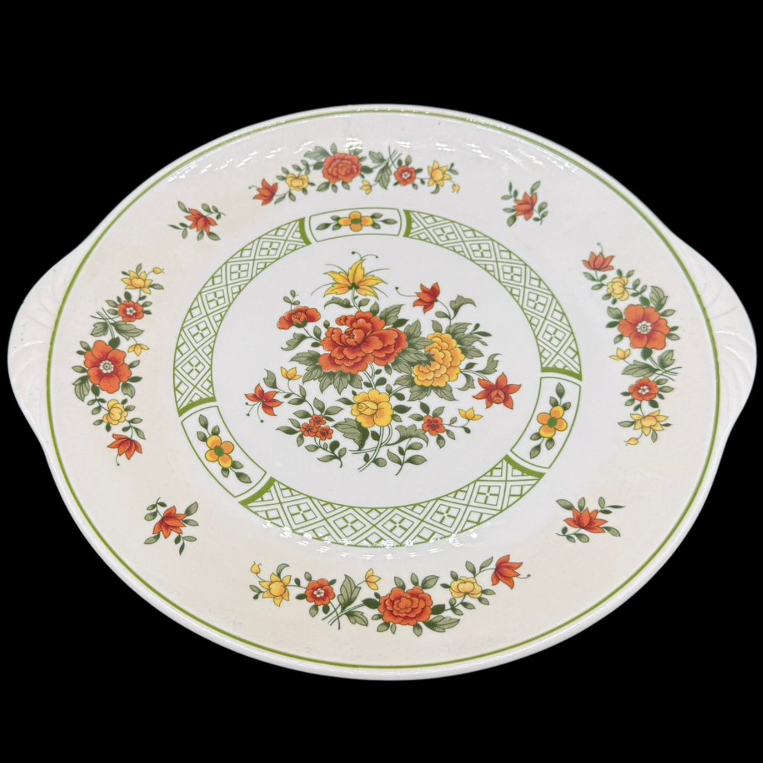 Villeroy & Boch Summerday: Kuchenplatte / Tortenplatte mit Griffen