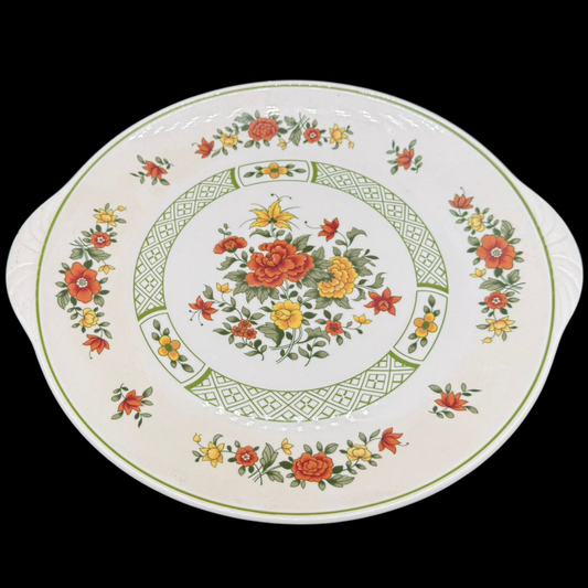 Villeroy & Boch Summerday: Kuchenplatte / Tortenplatte mit Griffen