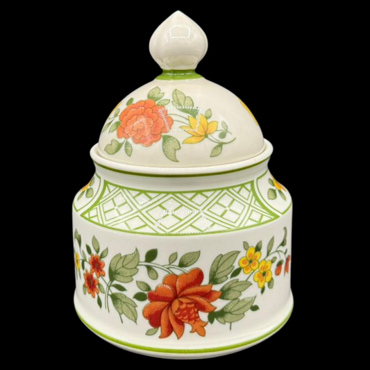 Villeroy & Boch Summerday: Marmeladedose / Zuckerdose mit Deckel