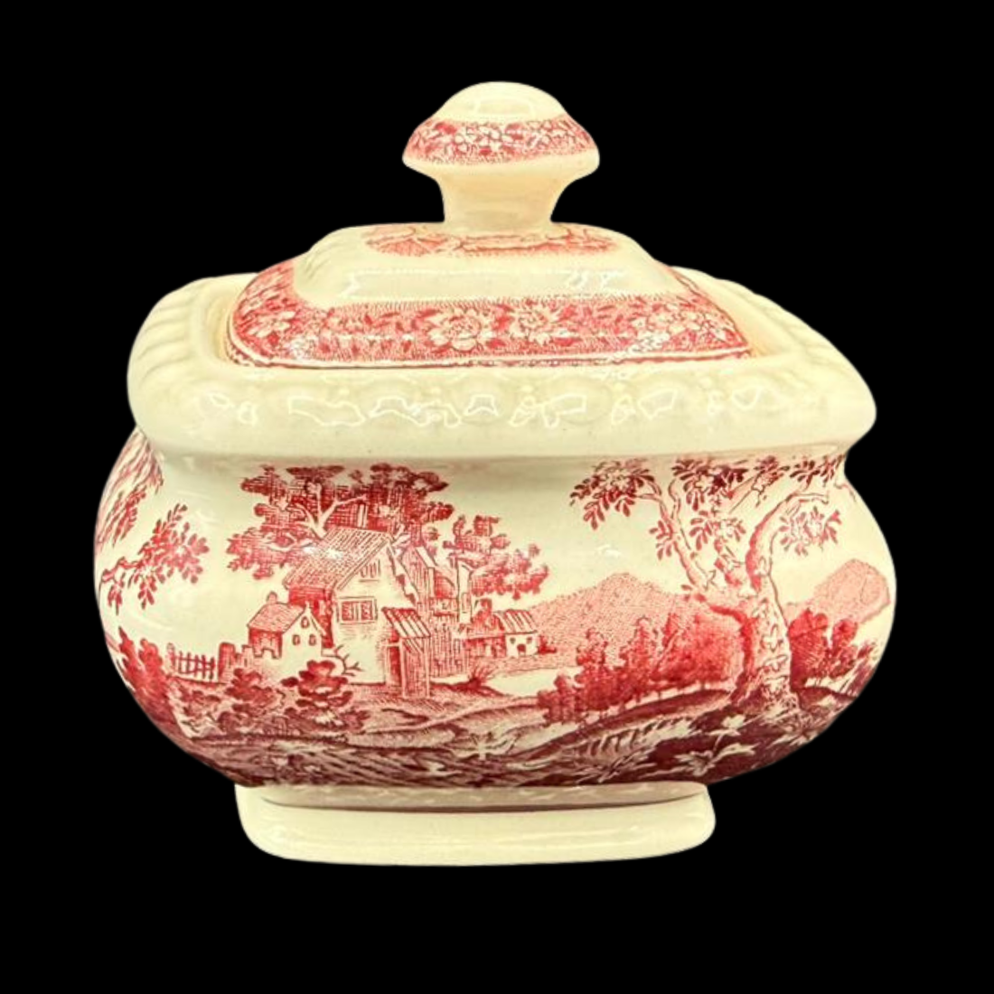 Villeroy & Boch Rusticana rot: Zuckerdose mit Deckel