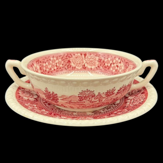 Villeroy & Boch Rusticana rot: Suppentasse mit Unterteller - Beschreibung