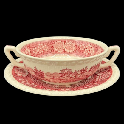 Villeroy & Boch Rusticana rot: Suppentasse mit Unterteller