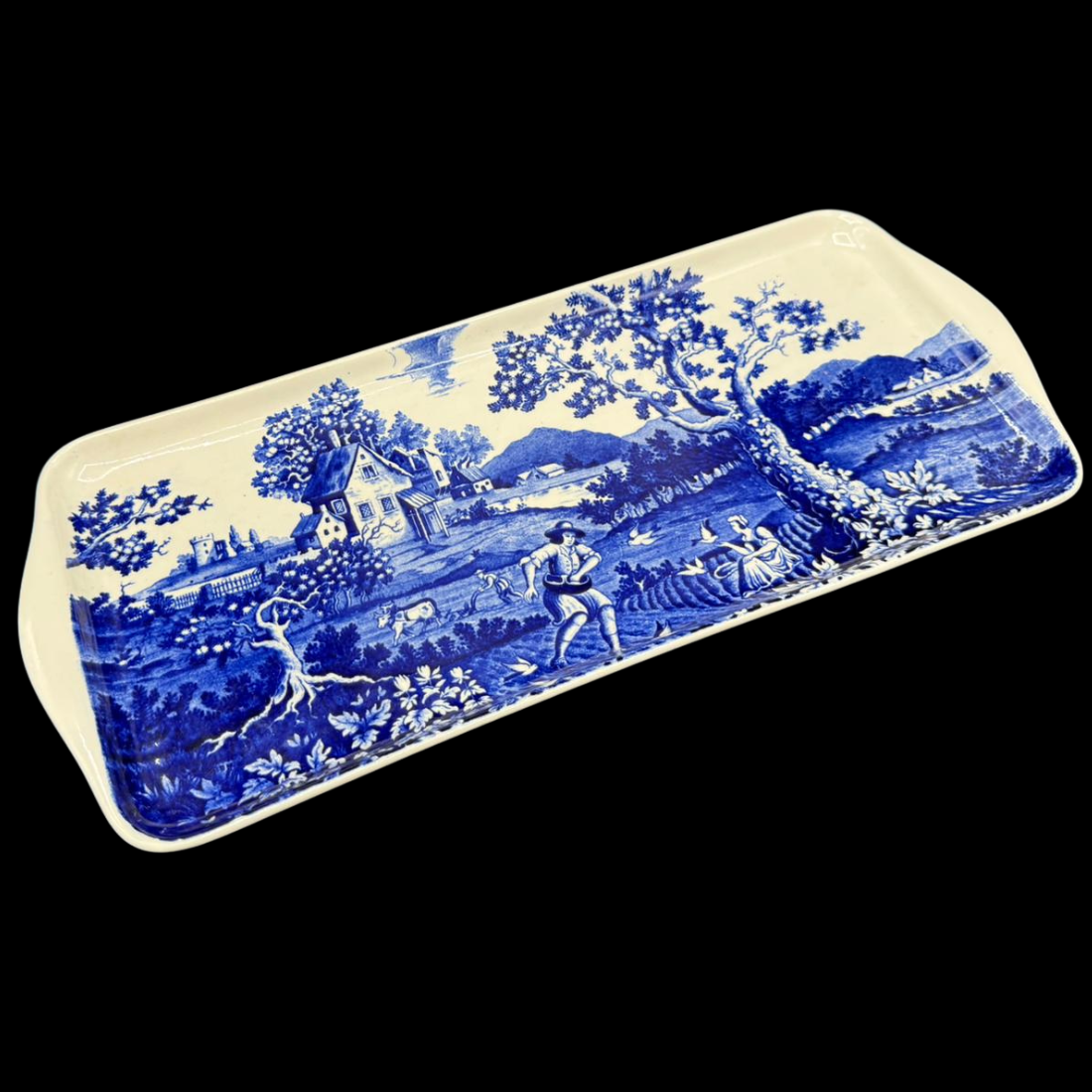 Villeroy & Boch Rusticana blau: Königskuchenplatte / Stollenplatte / Kuchenplatte