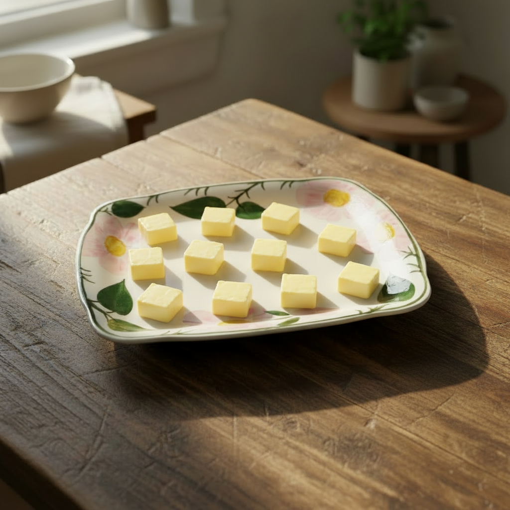 Villeroy & Boch Wildrose: Butterplatte / Wurstplatte / Platte