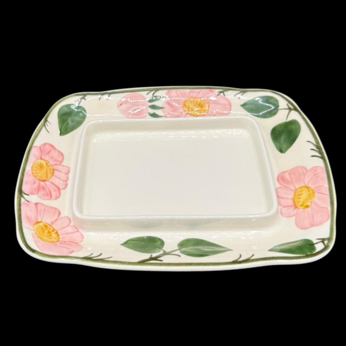 Villeroy & Boch Wildrose: Butterdosenunterteil / Unterteil Butterdose