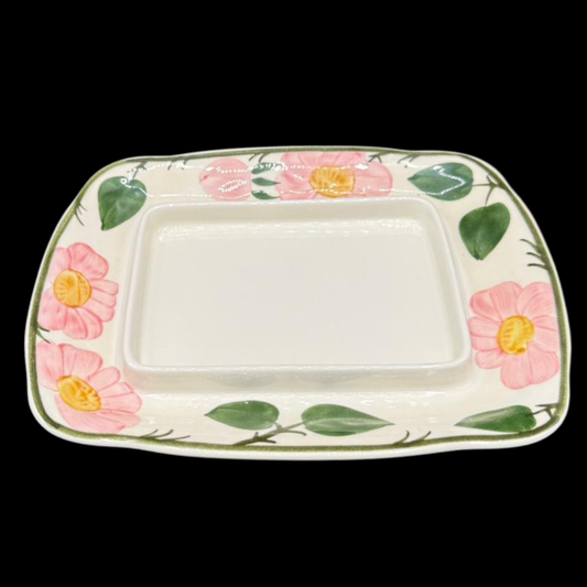 Villeroy & Boch Wildrose: Butterdosenunterteil / Unterteil Butterdose