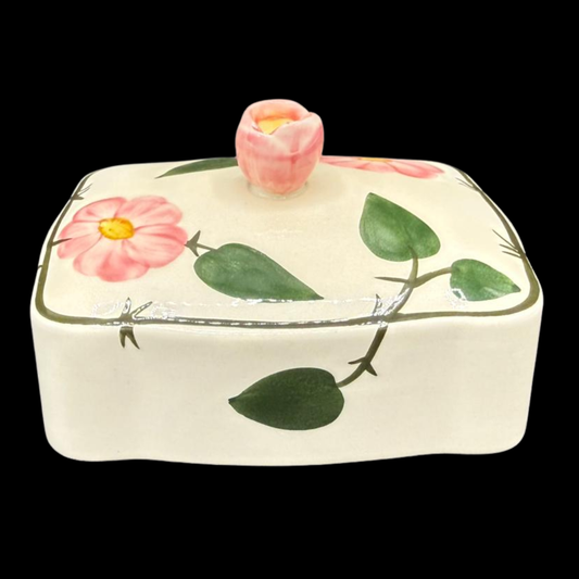Villeroy & Boch Wildrose: Butterdosenoberteil / Oberteil Butterdose / Butterstülpe