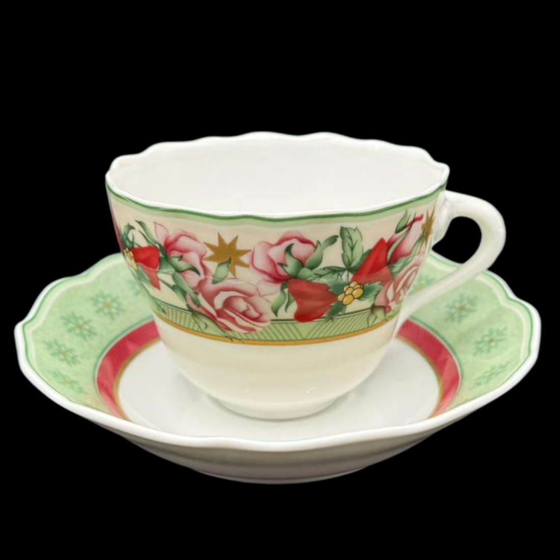Hutschenreuther Medley Parklane Christmas: Kaffeetasse / Tasse mit Unterteller