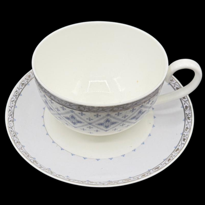 Villeroy & Boch Azurea: Jumbotasse / Cappuccinotasse / Frühstückstasse mit Unterteller