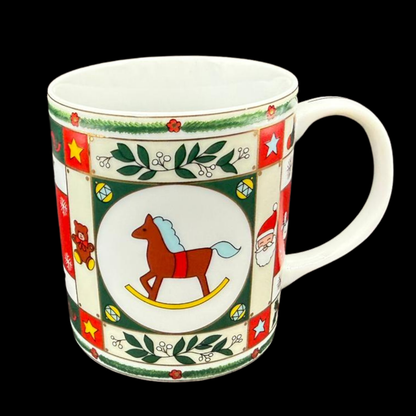 Emilio Bergamin Taitu / Taitù: Kaffeebecher / Henkelbecher - Schaukelpferd, Weihnachten