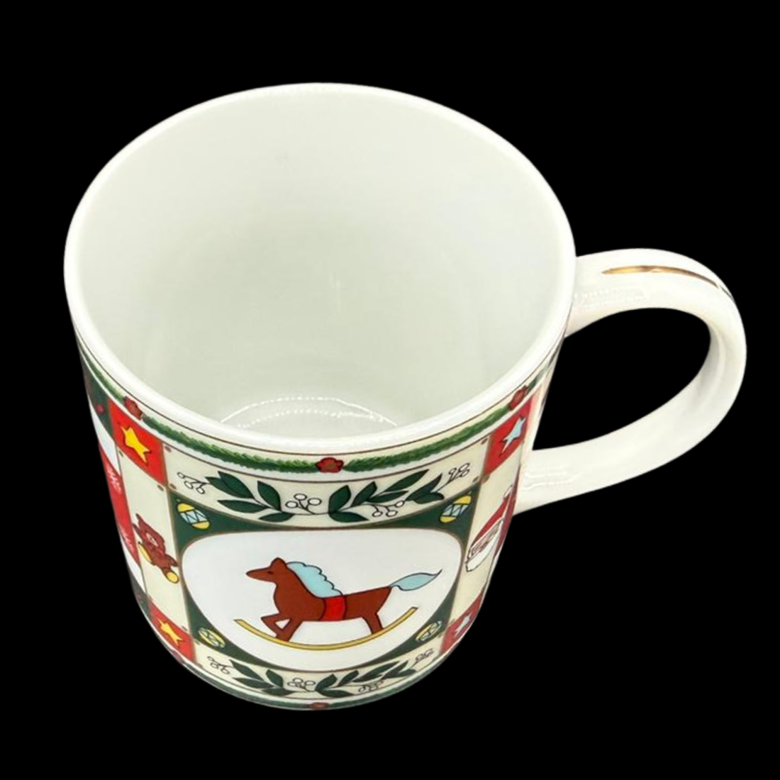 Emilio Bergamin Taitu / Taitù: Kaffeebecher / Henkelbecher - Schaukelpferd, Weihnachten