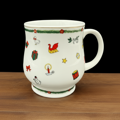 Emilio Bergamin Taitu / Taitù Feste 1998 : Kaffeebecher / Henkelbecher (Noël-Design)