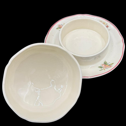 Villeroy & Boch Phoenix rot: Butterdose mit Deckel - rund