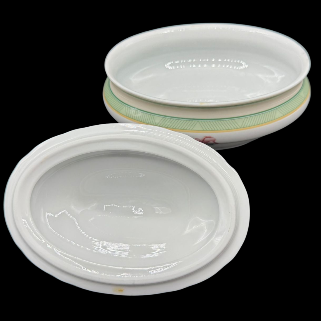 Hutschenreuther Medley Parklane: Porzellandose / Dose - oval - neu