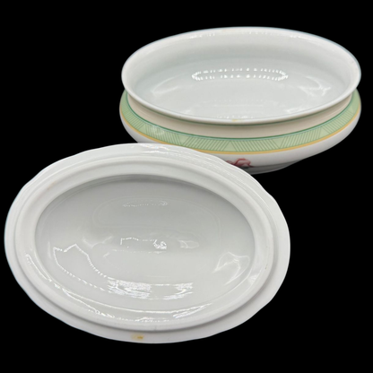 Hutschenreuther Medley Parklane: Porzellandose / Dose - oval - neu