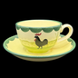 Zeller Keramik Hahn und Henne: Teetasse / Tasse mit Unterteller - siehe Beschreibung